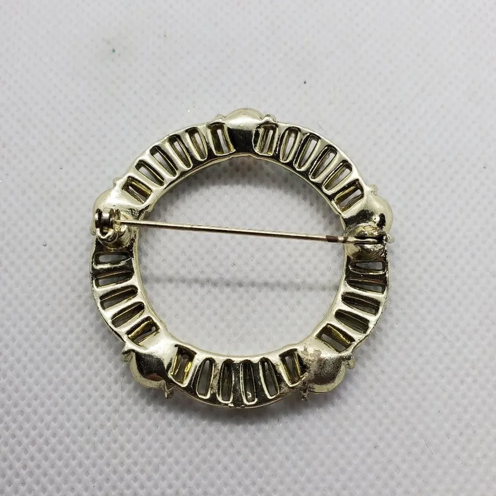 Green & Irridescent Brooch